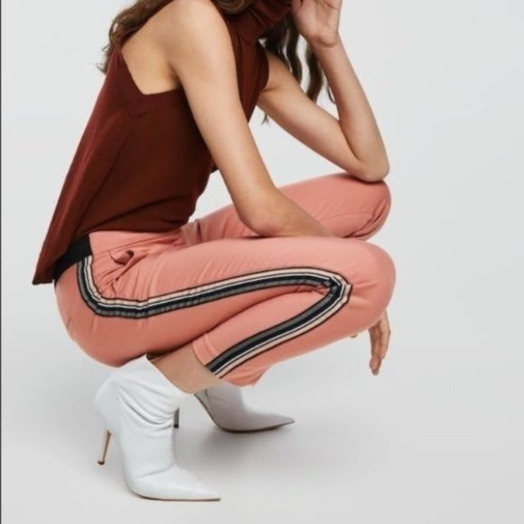 ZARA Basics Trousers w/ Side Stripe